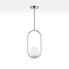 Lámpara colgante bola cristal "JOHN" - E27 - Ø 15cm