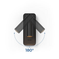 Aplique de pared para lectura "RAAM" 3W - Orientable - Chip OSRAM
