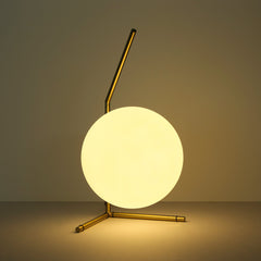 Lámpara de mesa bola cristal "OCTO 200" - E27 - Ø 22cm