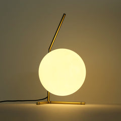 Lámpara de mesa bola cristal "OCTO 200" - E27 - Ø 22cm