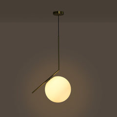 Lámpara colgante bola cristal "HERMI 280" - E27 - Ø 28cm