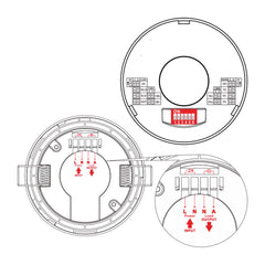 Sensor de movimiento por microondas 2 en 1 - Superficie/ empotrable - DIP Switch