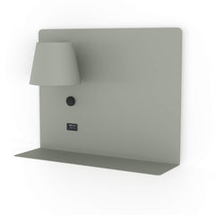 Aplique de pared para lectura con puerto USB "BASKOP" - 6W - Izquierda