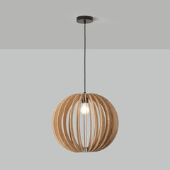 Lámpara colgante madera "BURMA" - Ø 45cm - E27