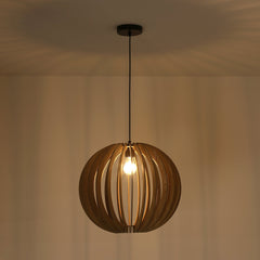 Lámpara colgante madera "BURMA" - Ø 45cm - E27
