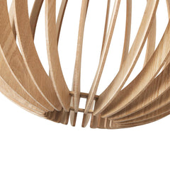 Lámpara colgante madera "BURMA" - Ø 45cm - E27
