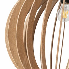 Lámpara colgante madera "BURMA" - Ø 45cm - E27