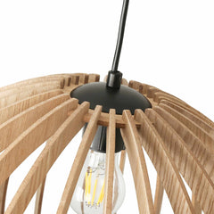 Lámpara colgante madera "MARGE" - Ø 45cm - E27