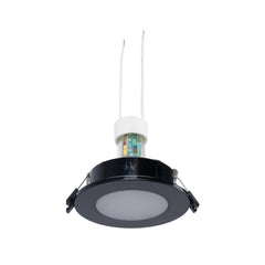 KIT Aro empotrable estanco Ø90mm + Bombilla GU10 6W + Portalámparas