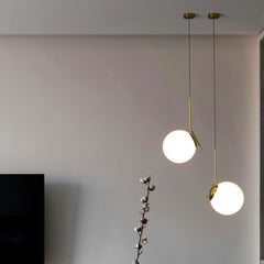 Lámpara colgante bola cristal "HERMI 280" - E27 - Ø 28cm