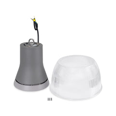 Campana LED comercial CCT - (25W / 40W / 60W / 80W) - Difusor policarbonato - UGR19 - Driver Lifud