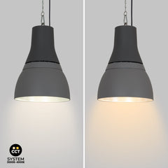 Campana LED comercial CCT - (25W / 40W /60W / 80W) - Difusor aluminio - UGR19 - Driver Lifud 0-10V