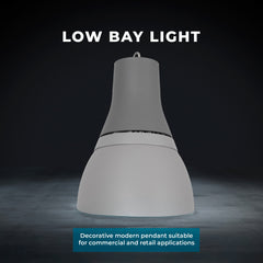 Campana LED comercial CCT - (25W / 40W /60W / 80W) - Difusor aluminio - UGR19 - Driver Lifud 0-10V