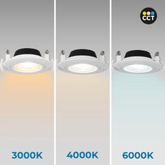 Downlight LED exterior - 7W - CCT - 630lm - Corte Ø 70mm - IP54