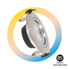 Downlight LED exterior - 7W - CCT - 630lm - Corte Ø 70mm - IP54