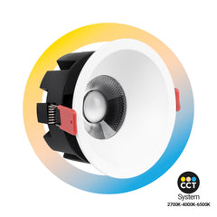 Downlight LED - 15W - CCT - Chip OSRAM - Corte Ø 90mm
