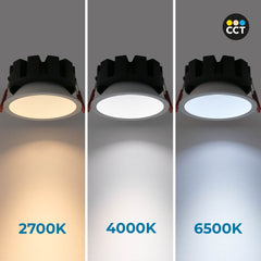 Downlight LED - 8W - CCT - Chip OSRAM - Corte Ø 75mm