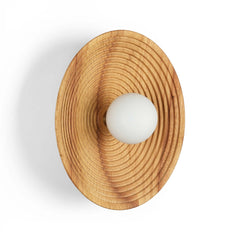 Aplique de diseño en madera "RIANNE" - G9 - Ø28cm