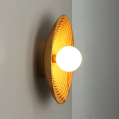 Aplique de diseño en madera "RIANNE" - G9 - Ø28cm