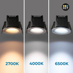Downlight LED exterior 6W - CCT - Chip OSRAM - Driver PHILIPS - Corte Ø 55mm - IP54