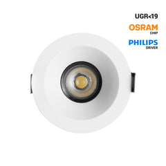 Downlight LED exterior 12W - CCT - Chip OSRAM - Driver PHILIPS - Corte Ø 75mm - IP54