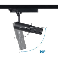 Proyector shapeable para carril monofásico - 10W - 20º-35