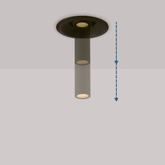 Foco de techo LED empotrable 3W - Extensible 120mm - Orientable - Chip OSRAM - 2700K