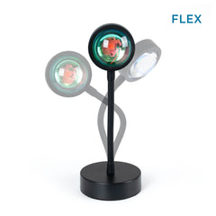 Lámpara de mesa "FLAC" 5W - Efecto atardecer - Sunset Lamp - FLEX