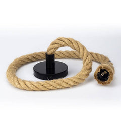 Lámpara colgante de cuerda natural de cáñamo E27 "ROPE LAMP"