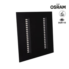 Panel LED empotrable 60x60cm - 40W - UGR18 - Driver PHILIPS - Chip OSRAM - IP40