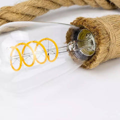 Lámpara colgante de cuerda natural de cáñamo E27 "ROPE LAMP"