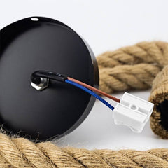 Lámpara colgante de cuerda natural de cáñamo E27 "ROPE LAMP"