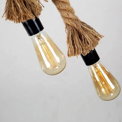Lámpara colgante de cuerda natural de cáñamo E27 "ROPE LAMP"