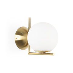 Aplique de pared bola cristal "ATOM" - E27 - Ø 15cm