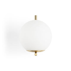 Aplique de pared bola cristal "ATOM" - E27 - Ø 15cm