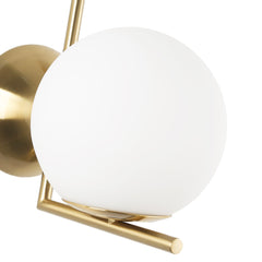 Aplique de pared bola cristal "ATOM" - E27 - Ø 15cm