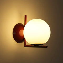Aplique de pared bola cristal "ATOM" - E27 - Ø 15cm