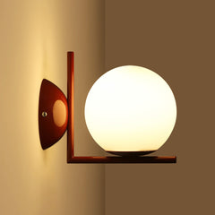 Aplique de pared bola cristal "ATOM" - E27 - Ø 15cm