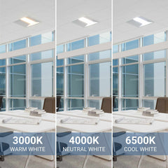 Panel LED Troffer empotrable 60x60cm - CCT - 40W - Chip OSRAM - Driver Philips - UGR18 - IP40