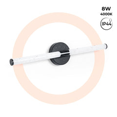 Aplique LED tubular para baño - 8W - 720lm - IP44 - 60cm