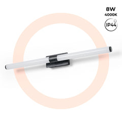 Aplique LED tubular para baño - 8W - IP44 - 60cm
