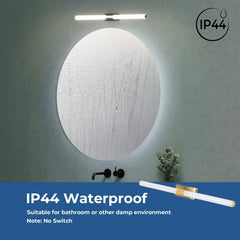 Aplique LED tubular para baño - 8W - IP44 - 60cm
