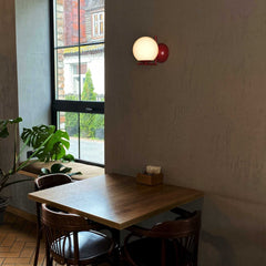 Aplique de pared bola cristal "ATOM" - E27 - Ø 15cm