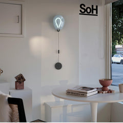 Aplique de pared LED cristal "GLOBO" 8W - Colores