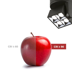 Aplique techo LED cuadrado orientable 8W - CCT - UGR18 - Chip OSRAM - Driver KGP