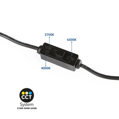 Aplique techo LED cuadrado orientable 8W - CCT - UGR18 - Chip OSRAM - Driver KGP