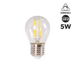 Bombilla LED filamento E27 G45 - 5W - Regulable