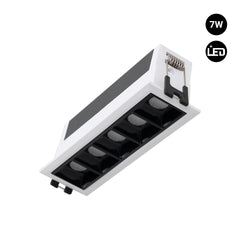Foco lineal LED empotrable 7W - UGR18 - CRI90 - Driver LIFUD