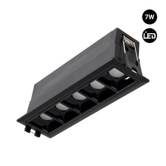 Foco lineal LED empotrable 7W - UGR18 - CRI90 - Driver LIFUD