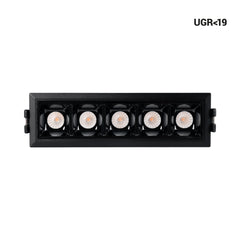 Foco lineal LED empotrable 7W - UGR18 - CRI90 - Driver LIFUD